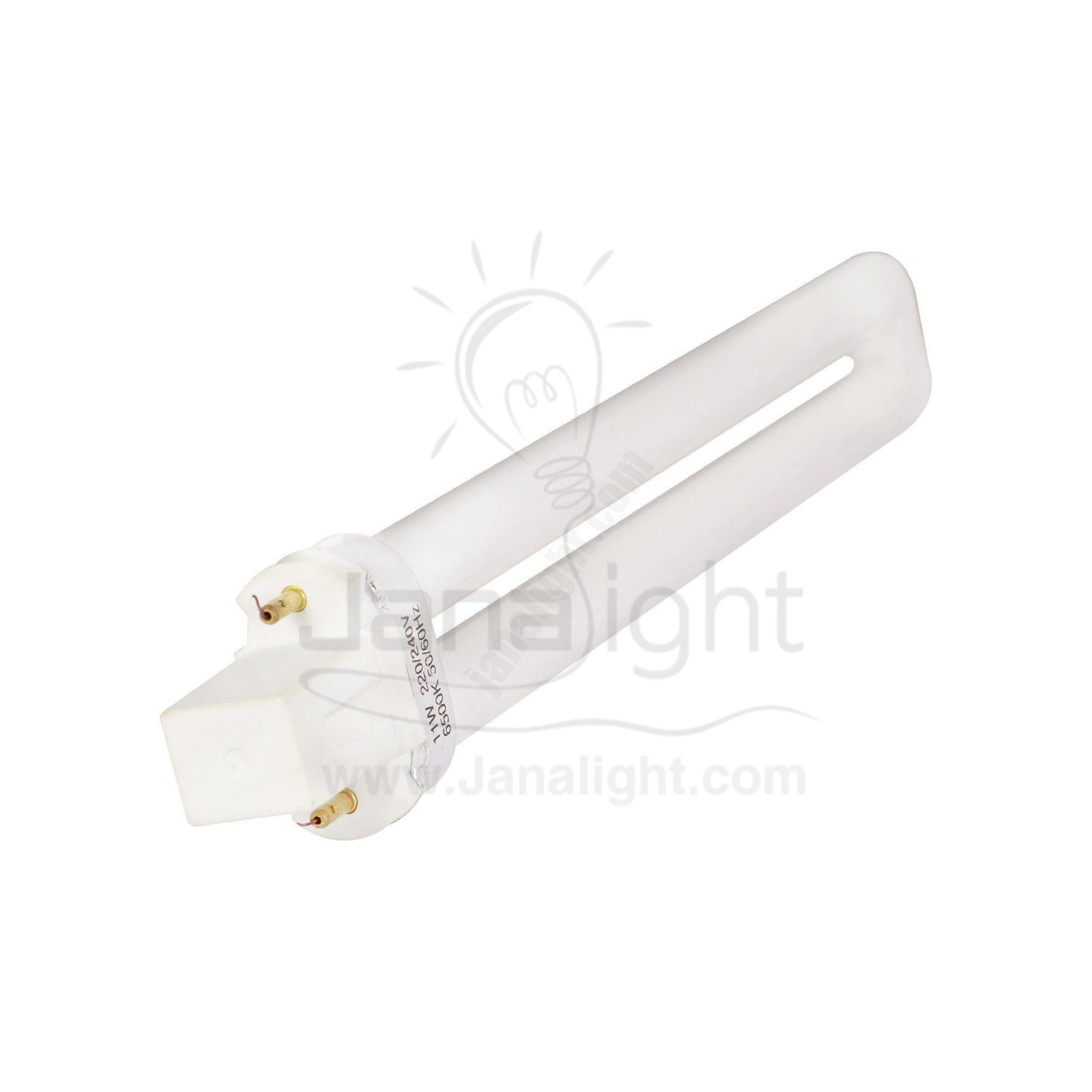 لمبة موفرة 11 وات اصابع 2 بنز مستطيلة ابيض Fluorescent Lamp 11 W 2 Pin white